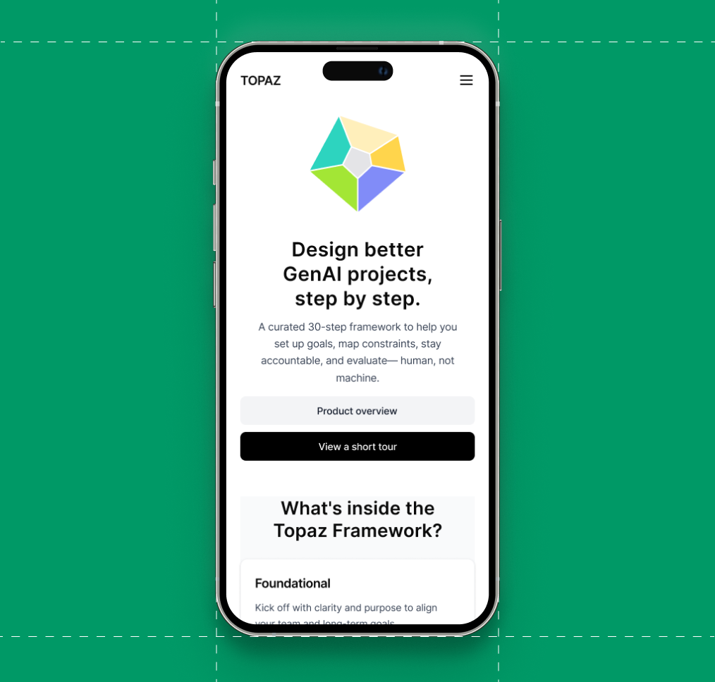 Graphic of a close up of a website depicting an Our Projects page with sample project names and dates.