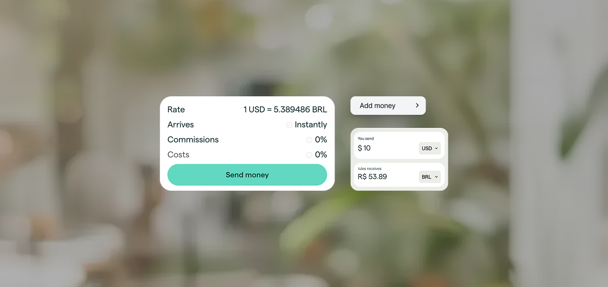 Stationery design of letterhead and business cards for the company Anders on top of a blurred photo of a house interior.